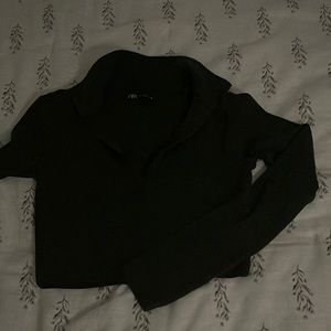 Cropped long sleeve Zara top